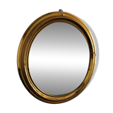 Miroir oval en laiton