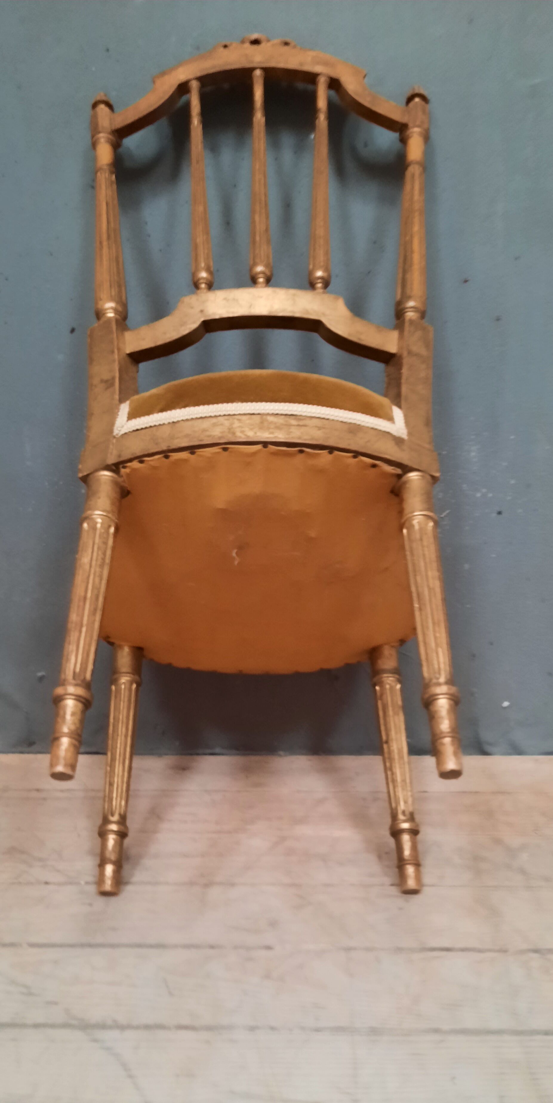 Louis XVI style gilded chair