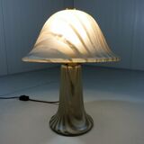 Peill & Putzler glass mushroom table lamp, Germany