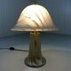 Peill & Putzler glass mushroom table lamp, Germany
