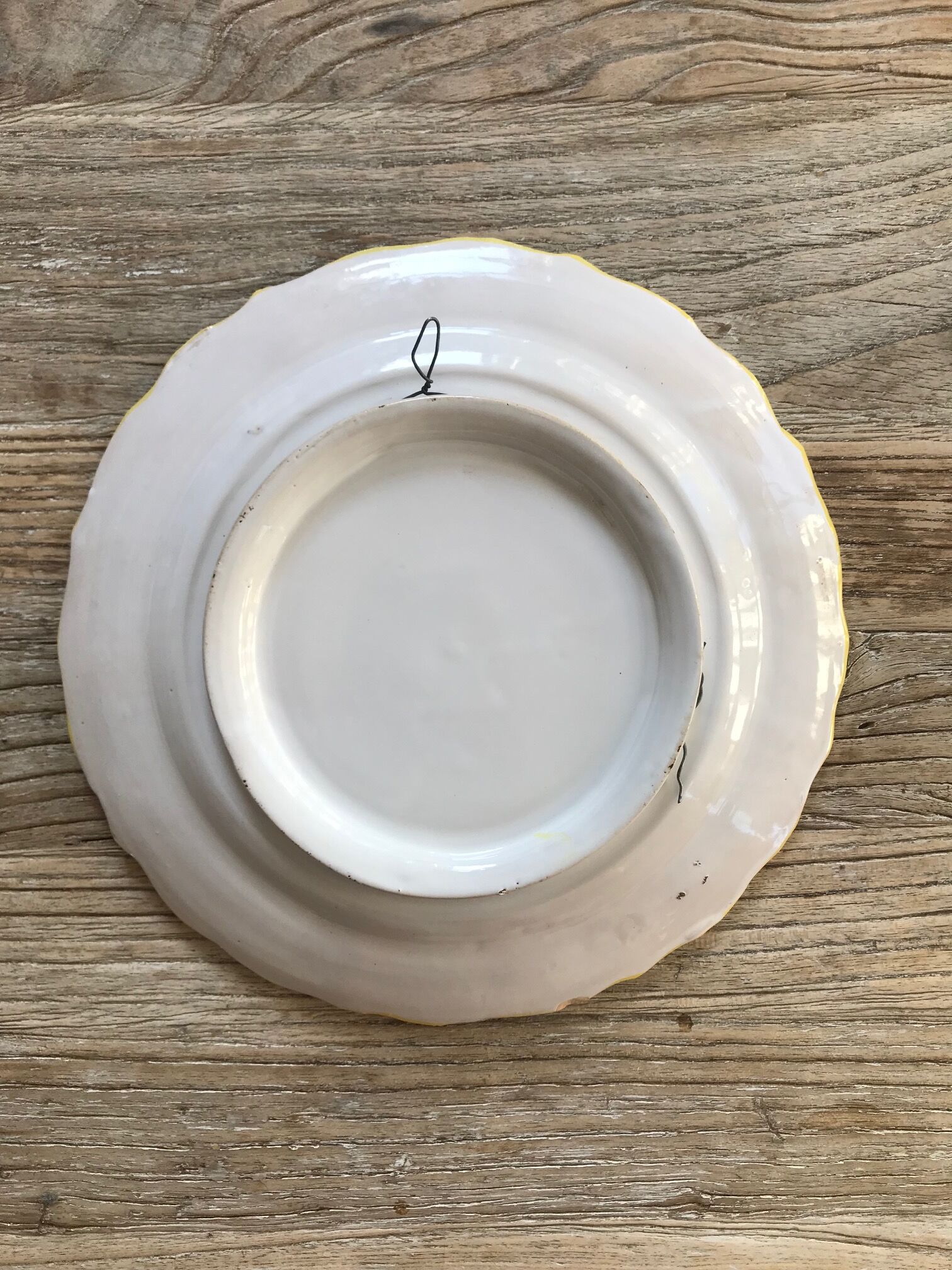 Flower plate to hang