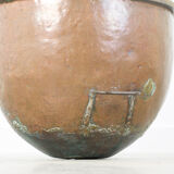 Antique copper caramel pot