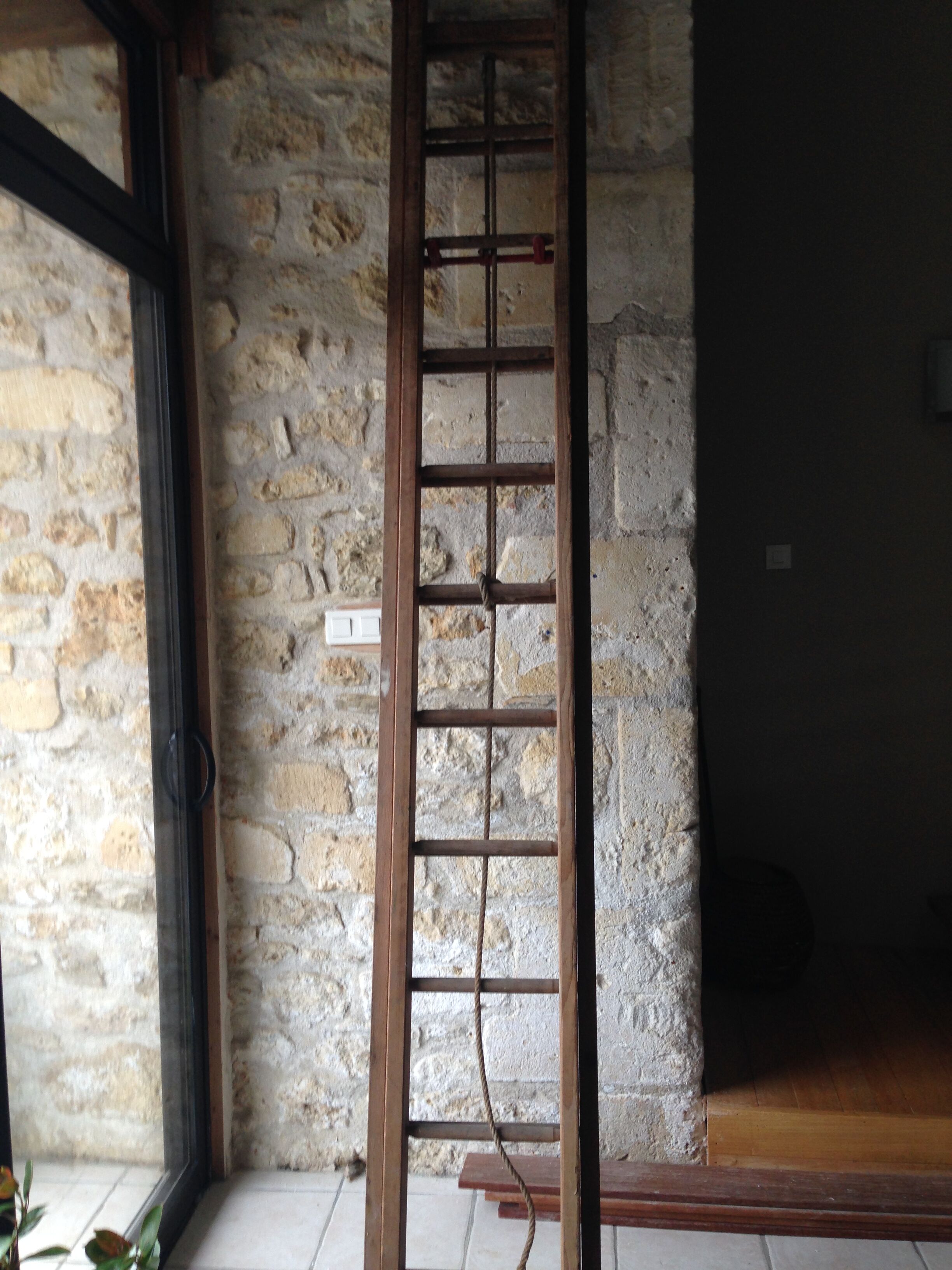 Double wood ladder
