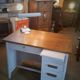 Bureau vintage années 50 peint