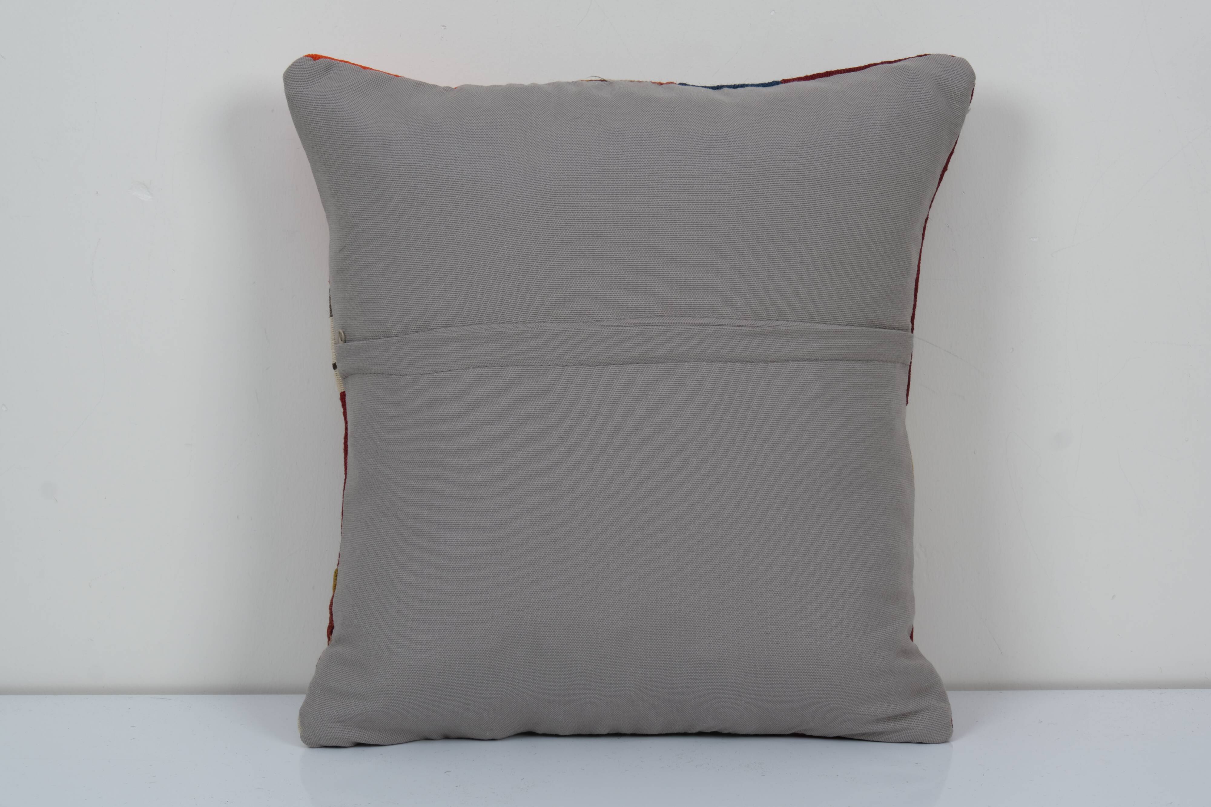 18" x 20" Carpet Pillow, Bohemian Kilim Lumbar, Turkey Pillow, Home Decor, Couch Throw Pillow