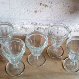 Five glasses aperitif of 40