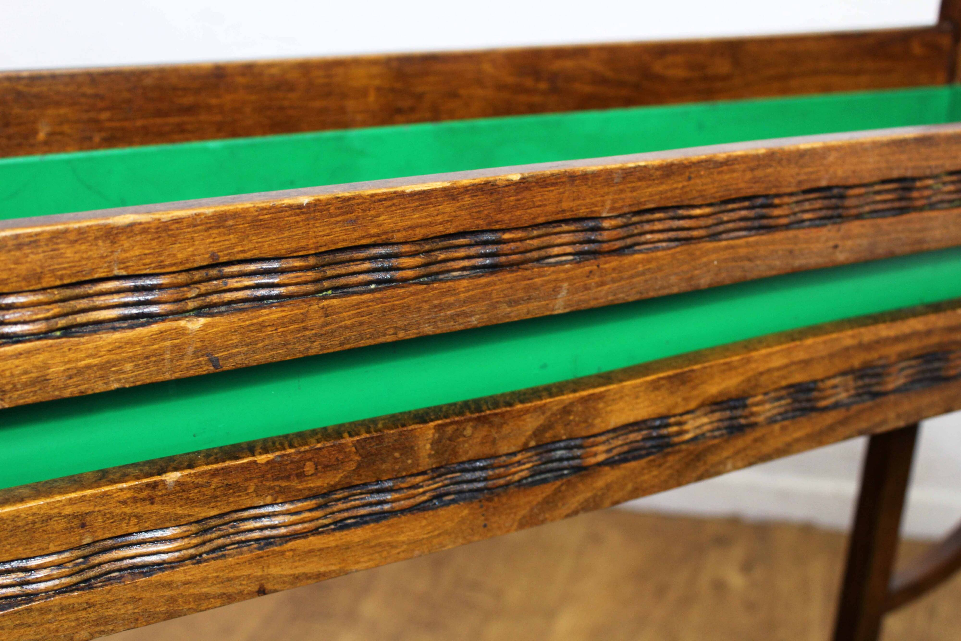 Art Deco planter in wood and zinc