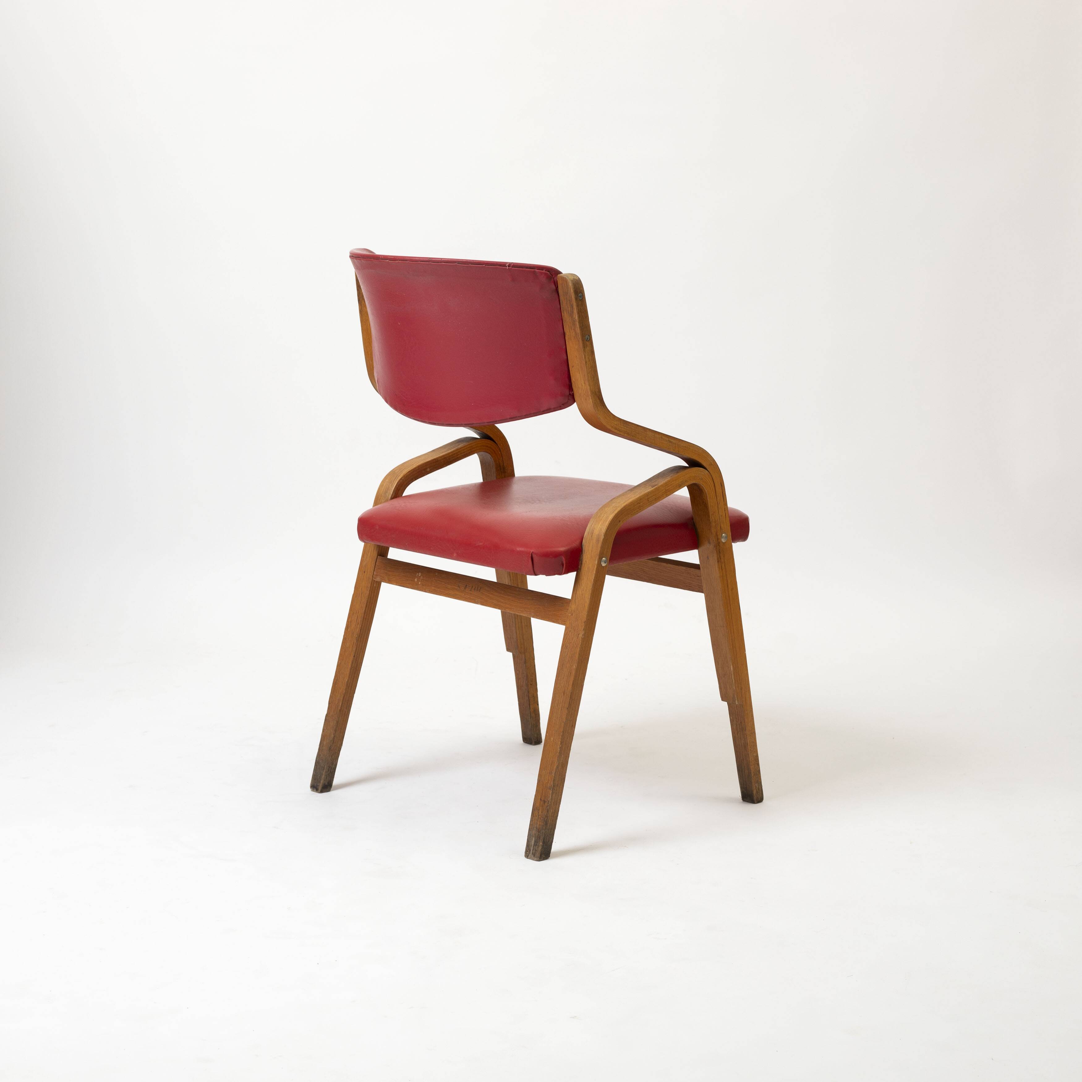 Dining chair by ludbik volak, czechoslovakia, 1970s