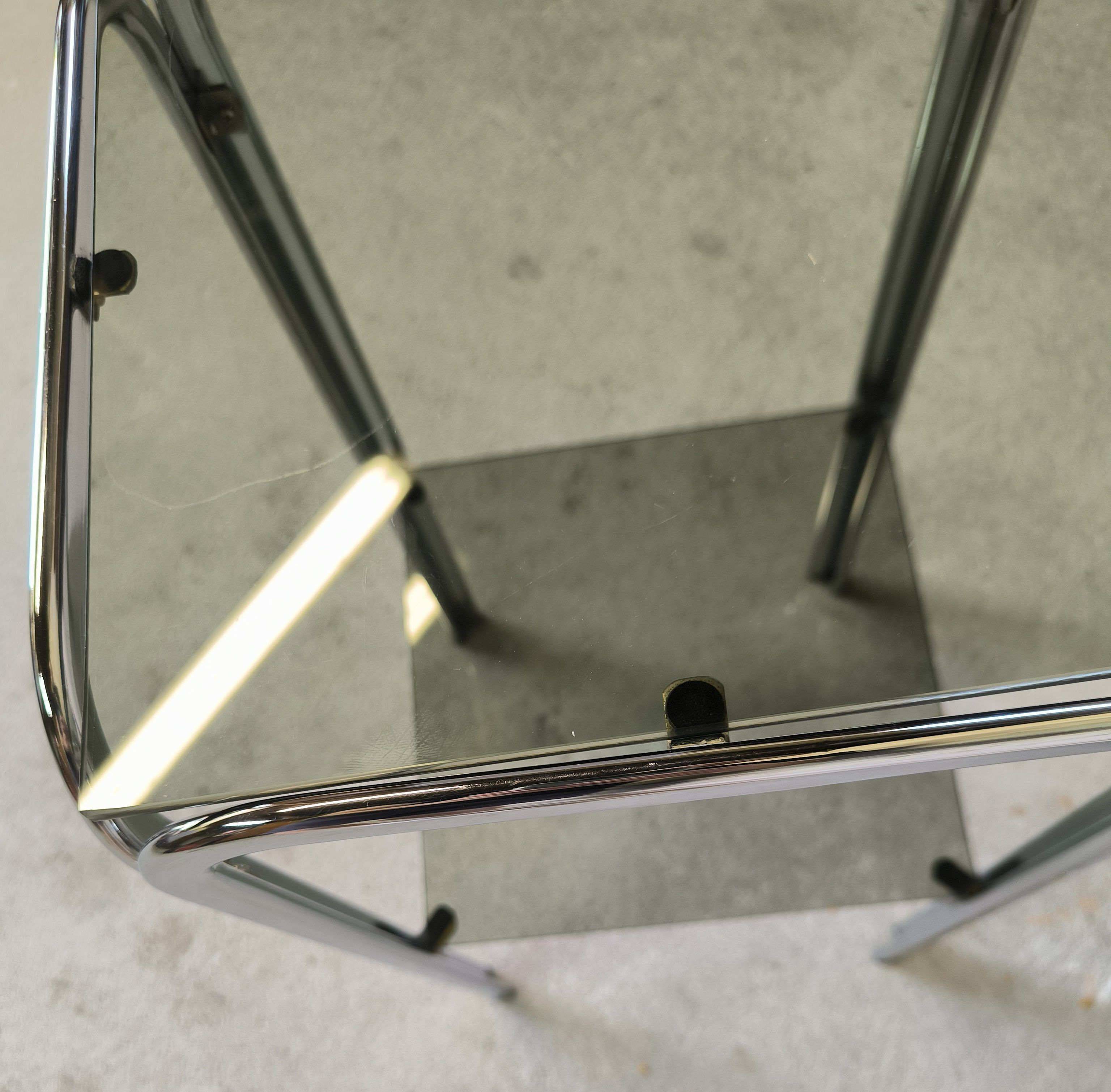 Vintage chrome saddle