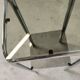 Vintage chrome saddle