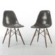Elephant Grey Pair (2) Herman Miller Original Eames DSW Dining Shell Chairs