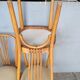 4 designer chairs in bent beech ep 1950 Italy