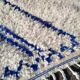 Handmade Moroccan wool rug, large size 250x150 cm, handcrafted.