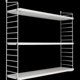 Original String shelf / Kajsa + Nisse Strinning / mid-century modern design / white / 75x80x20cm