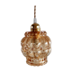 Suspension baladeuse en verre ambré