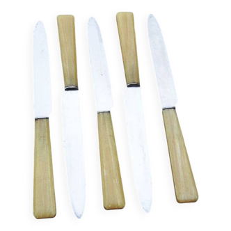 5 old SG knives in Bakelite & stainless steel