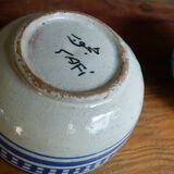 Duo of mismatched old bowls