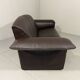 Christophe Giraud brown leather sofa Indy, Jori Belgium 1990’s