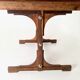 Midcentury rectangular wooden extendible dining table, italy 1960s