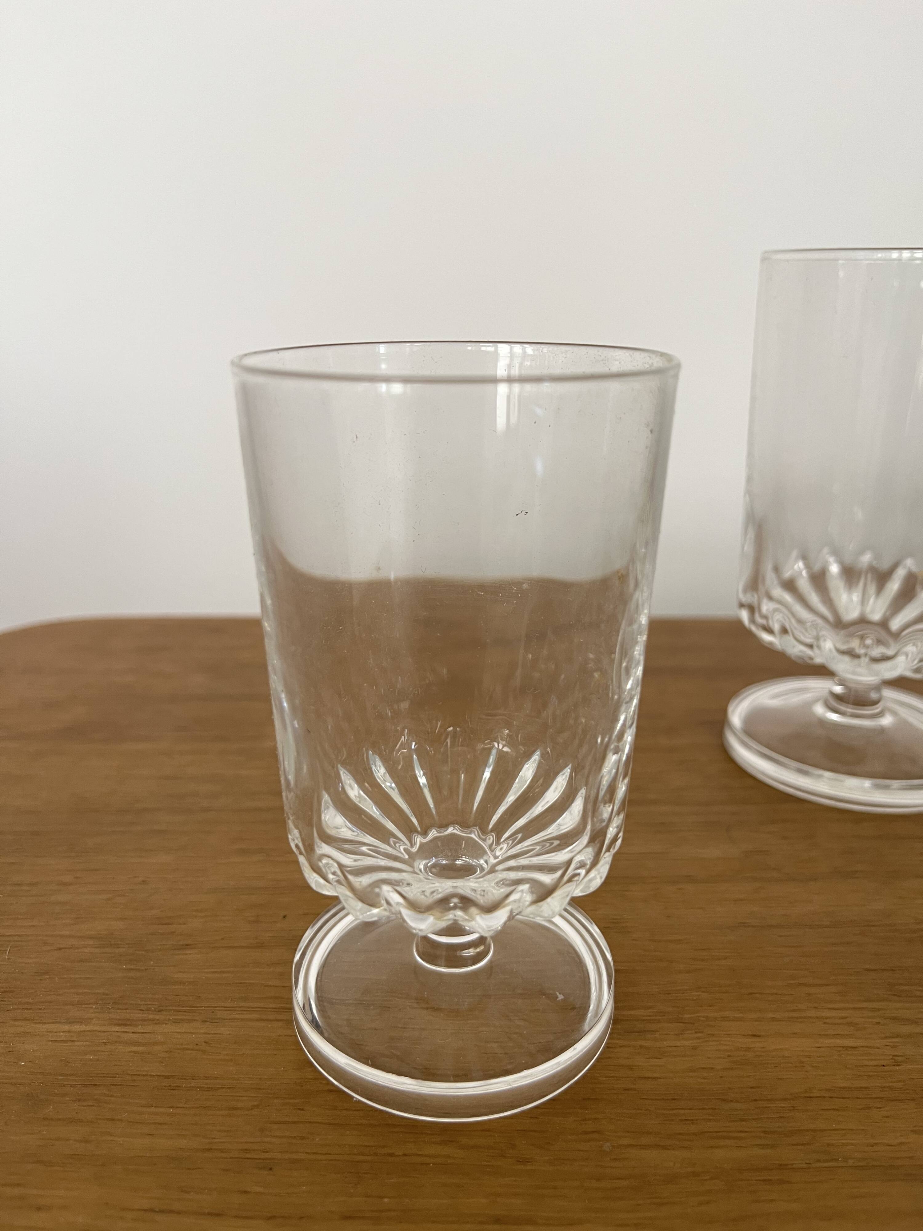 Service of 3x6 "Élysée" crystal glasses from Arques.