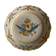 Assiette de Nevers en faïence fin XVIIIe siècle décor d'écusson à fleur