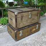 Old travel trunk