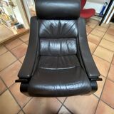 Pair of armchairs and their ottomans by ake fribytter for nelo sweden 1970