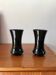 Pair of black opaline vases early 20th century