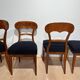 Biedermeier Shovel Chairs in Walnut, Roots Veneer, South Germany, 1845, Set of 6
