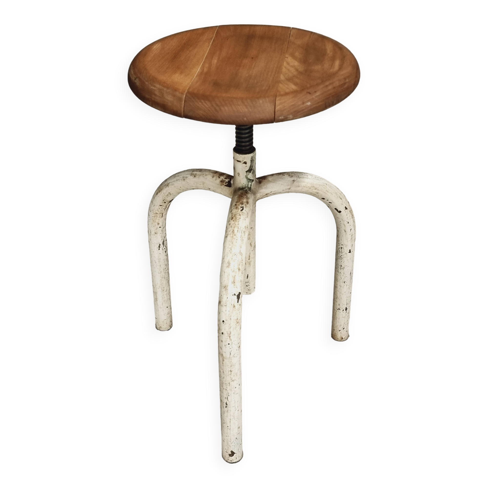 Vintage swivel stool laboratory stool studio stool