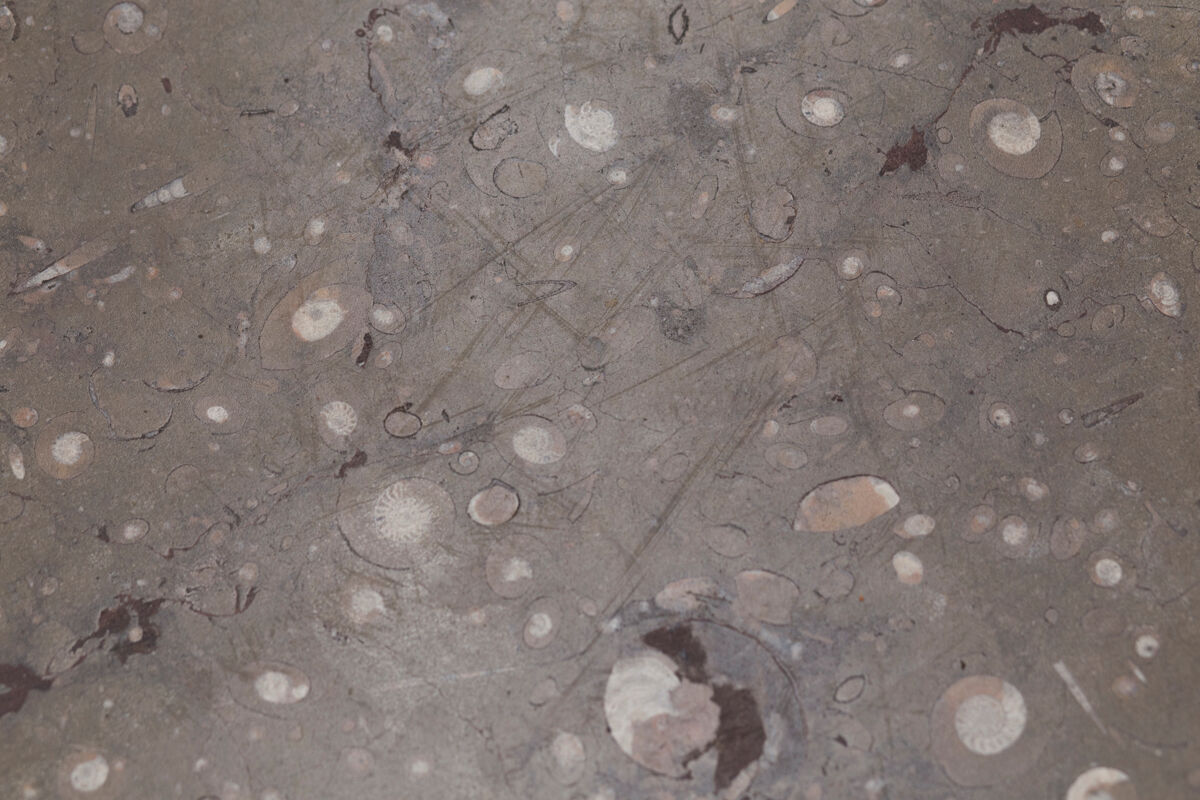 Ensemble de 3 tables basses carrées en marbre fossile, design des années 1970