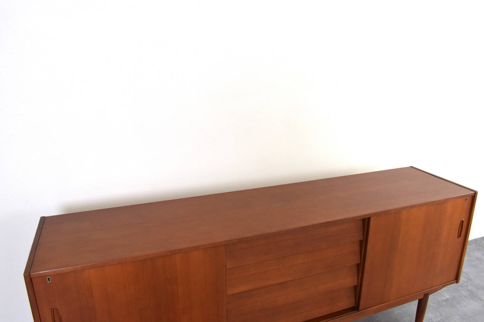 Mid-Century Teak Scandinavian Sideboard by Nils Jonsson for P.S. Heggen
