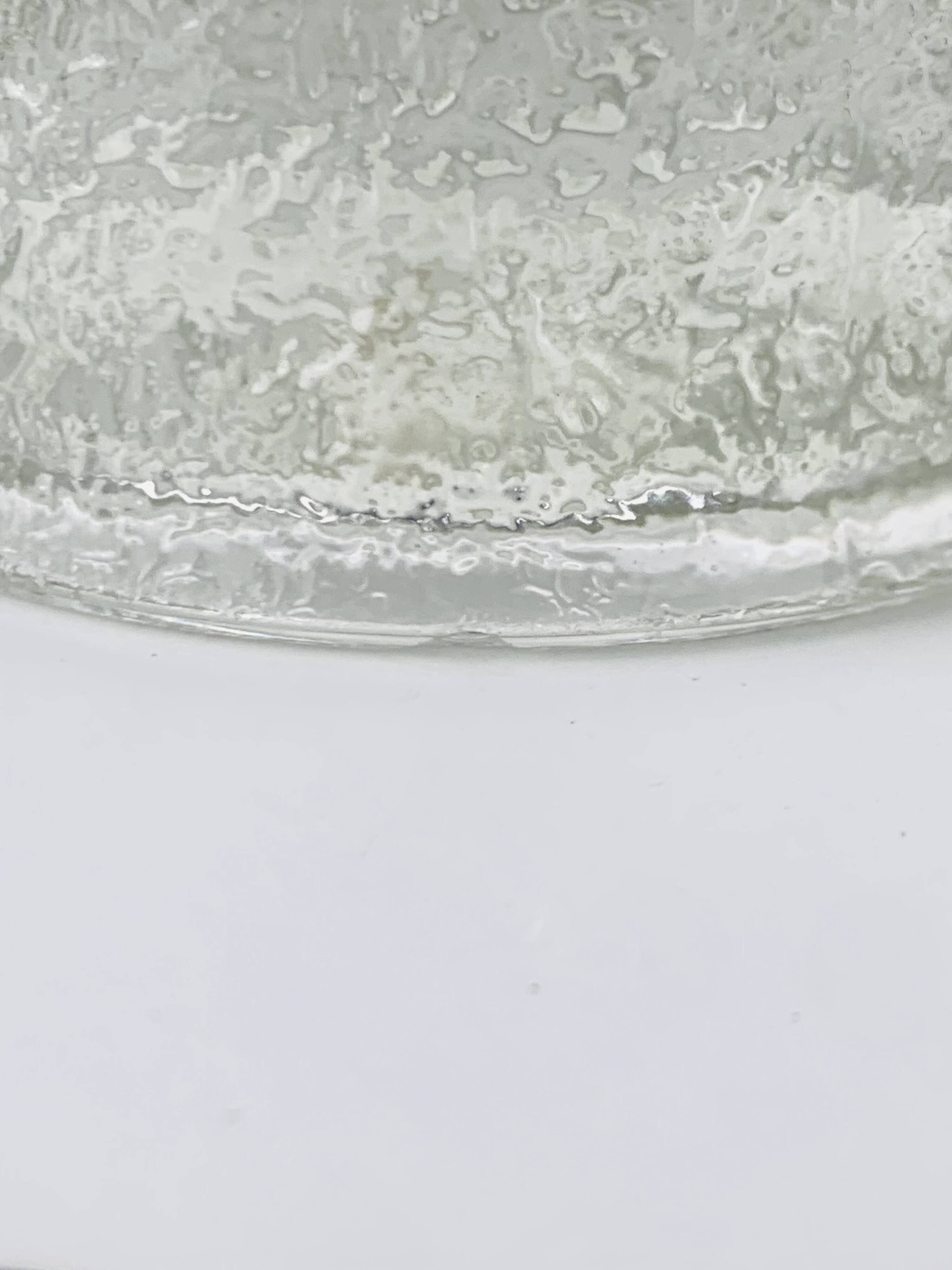 Molded glass roller vase by Pavel Panek for Sklo Union, 1970s