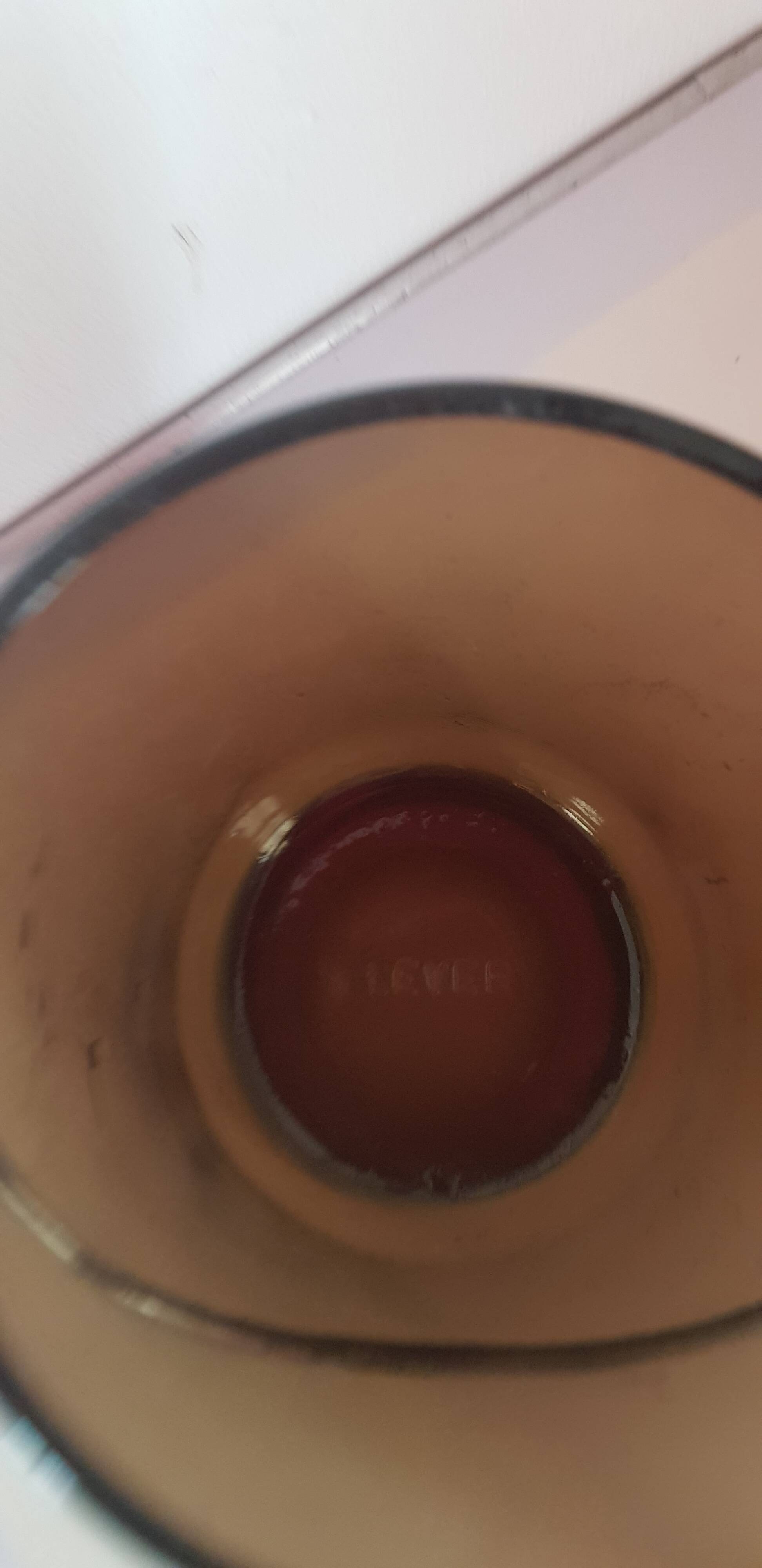 Vintage ice bucket brand Léger in smoked glass