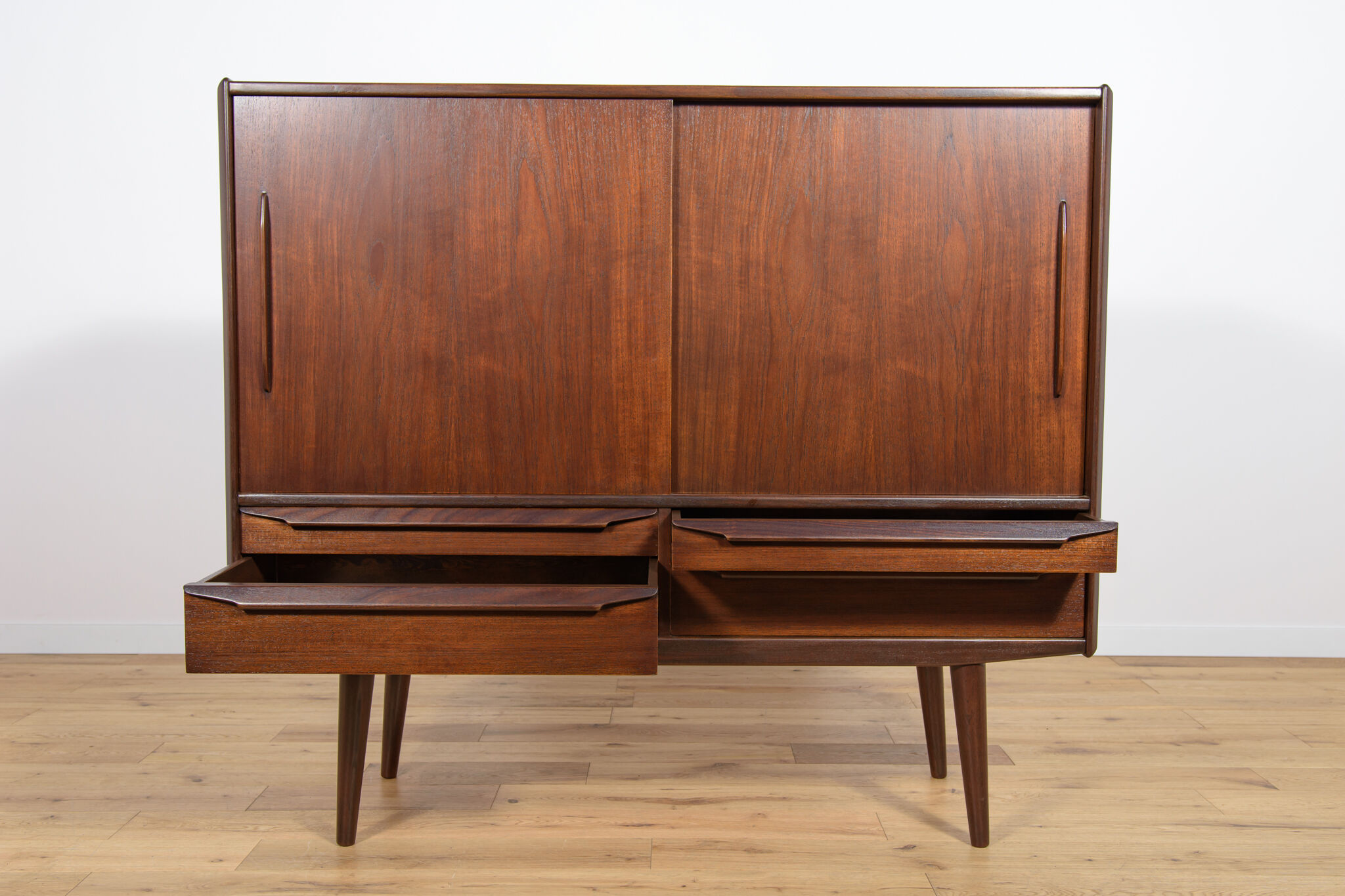Mid century Danish Teak Highboard, 1960s