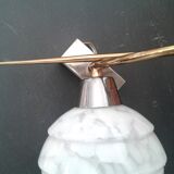 Speckled glass sconce