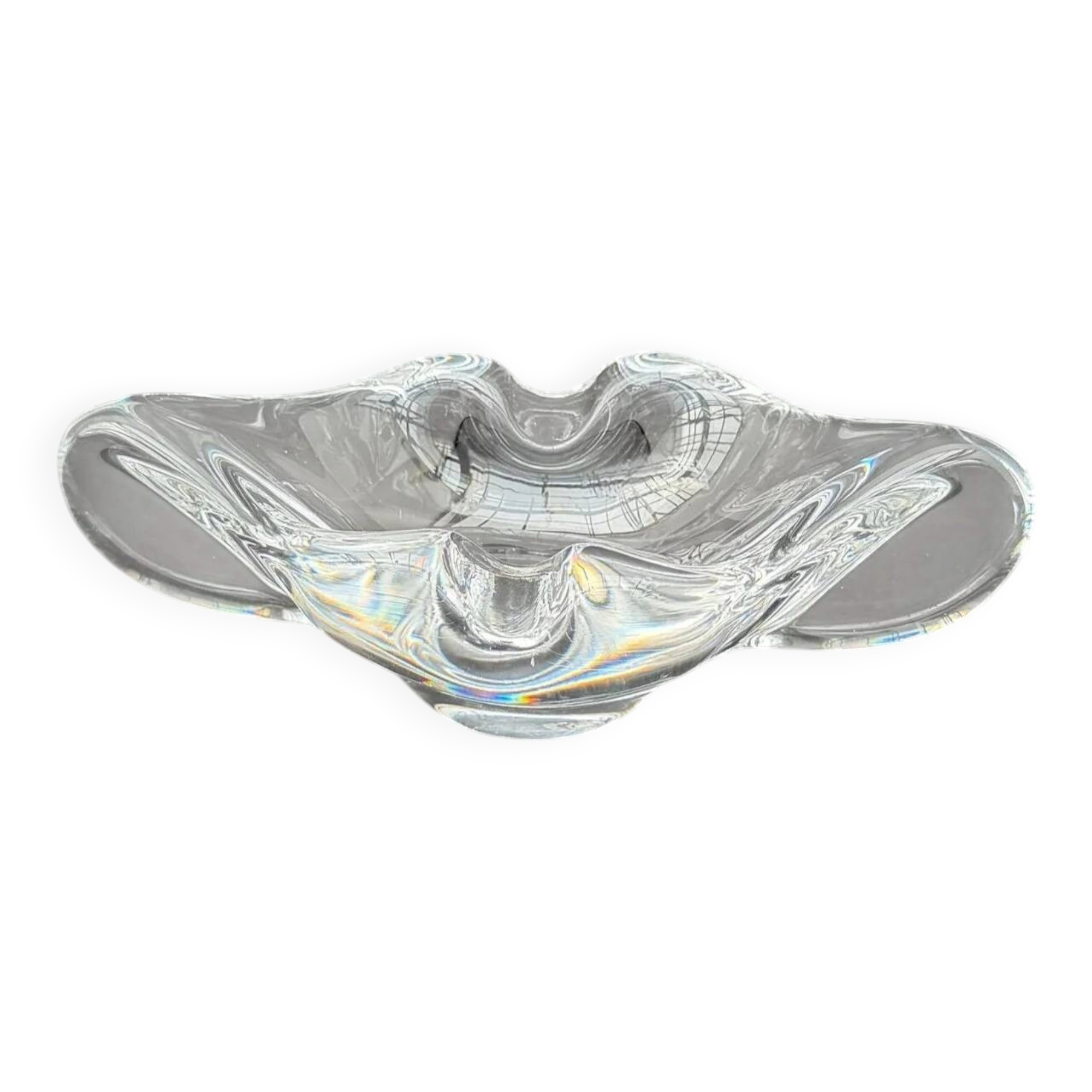 Sèvres pocket tray in crystal, France 1950