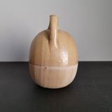 Vase soliflore français en grès émaillé / signature / céramique française / travail artisanal