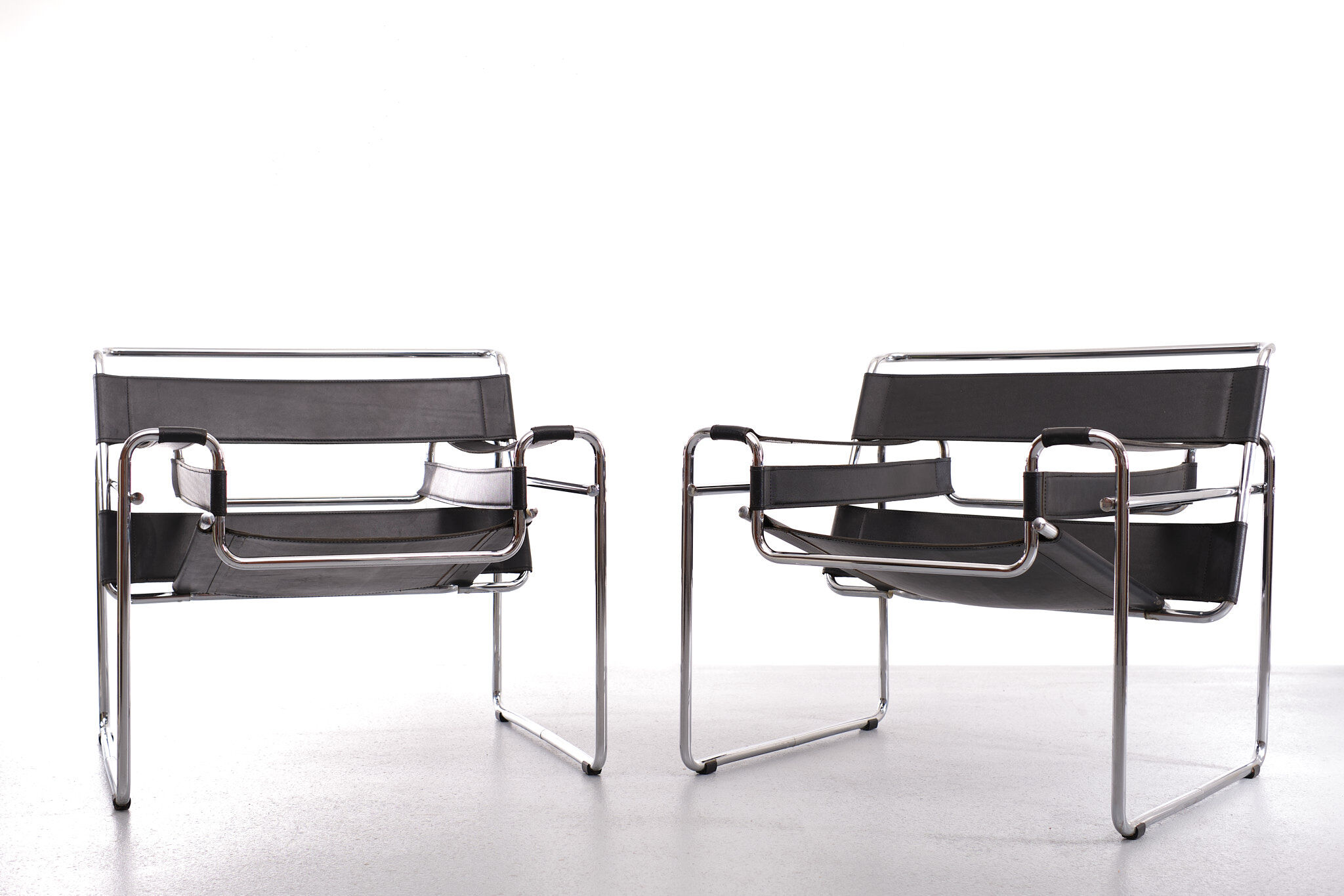 Pair of Wassily armchairs by Marcel Breuer 1970