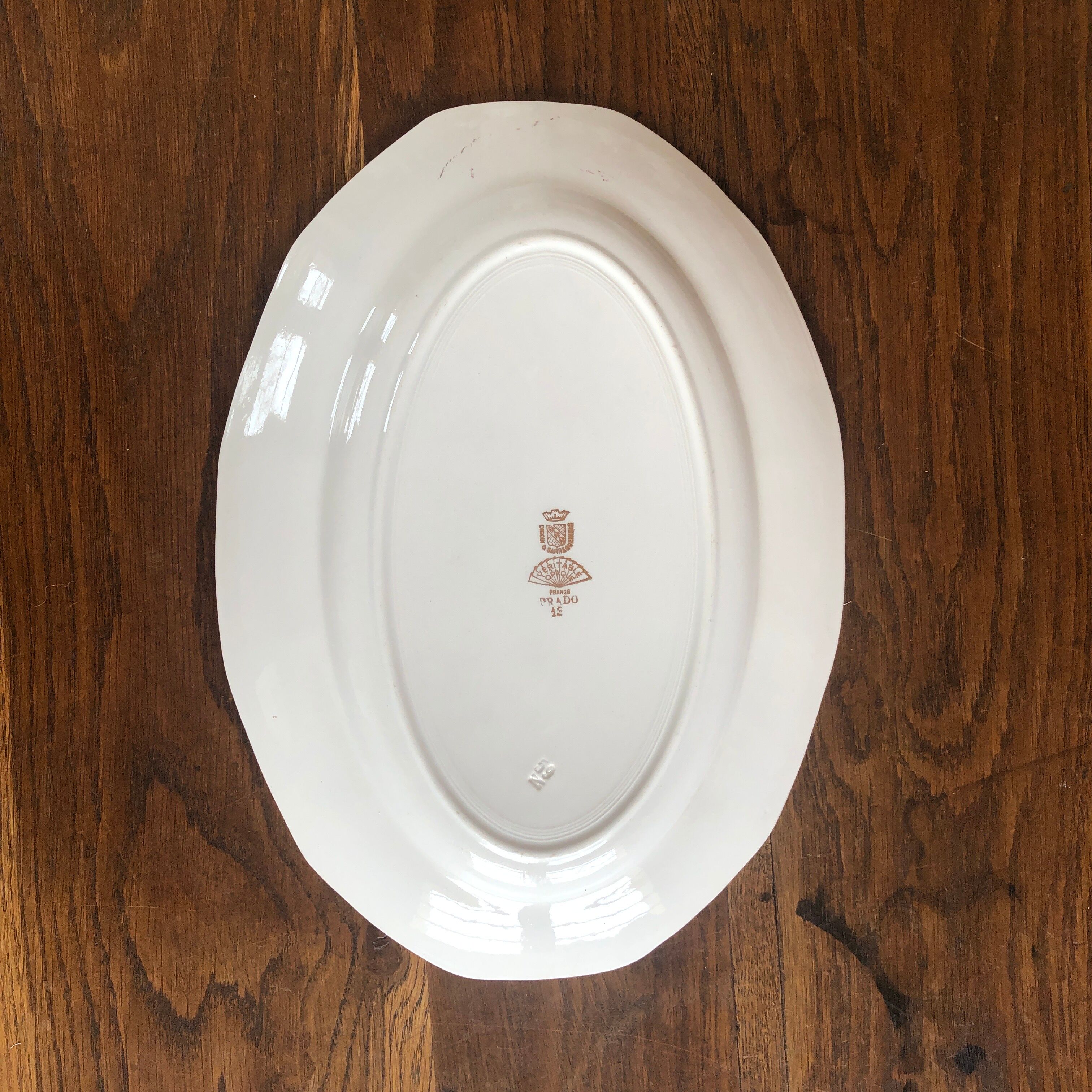 Oval dish Prado Digoin and Sarreguemines