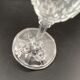 Champagne flutes in worked glass