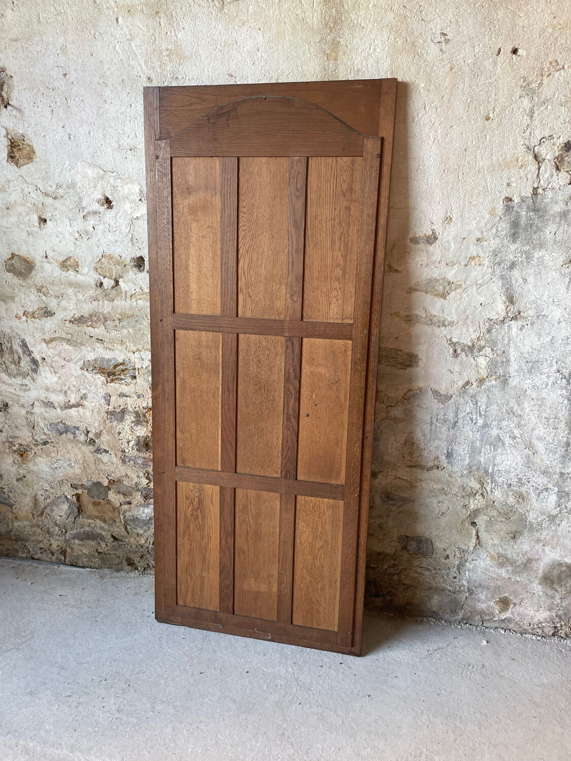 Large antique wooden mirror