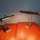 Pair of brass desk/piano lamps, 1950s-60s