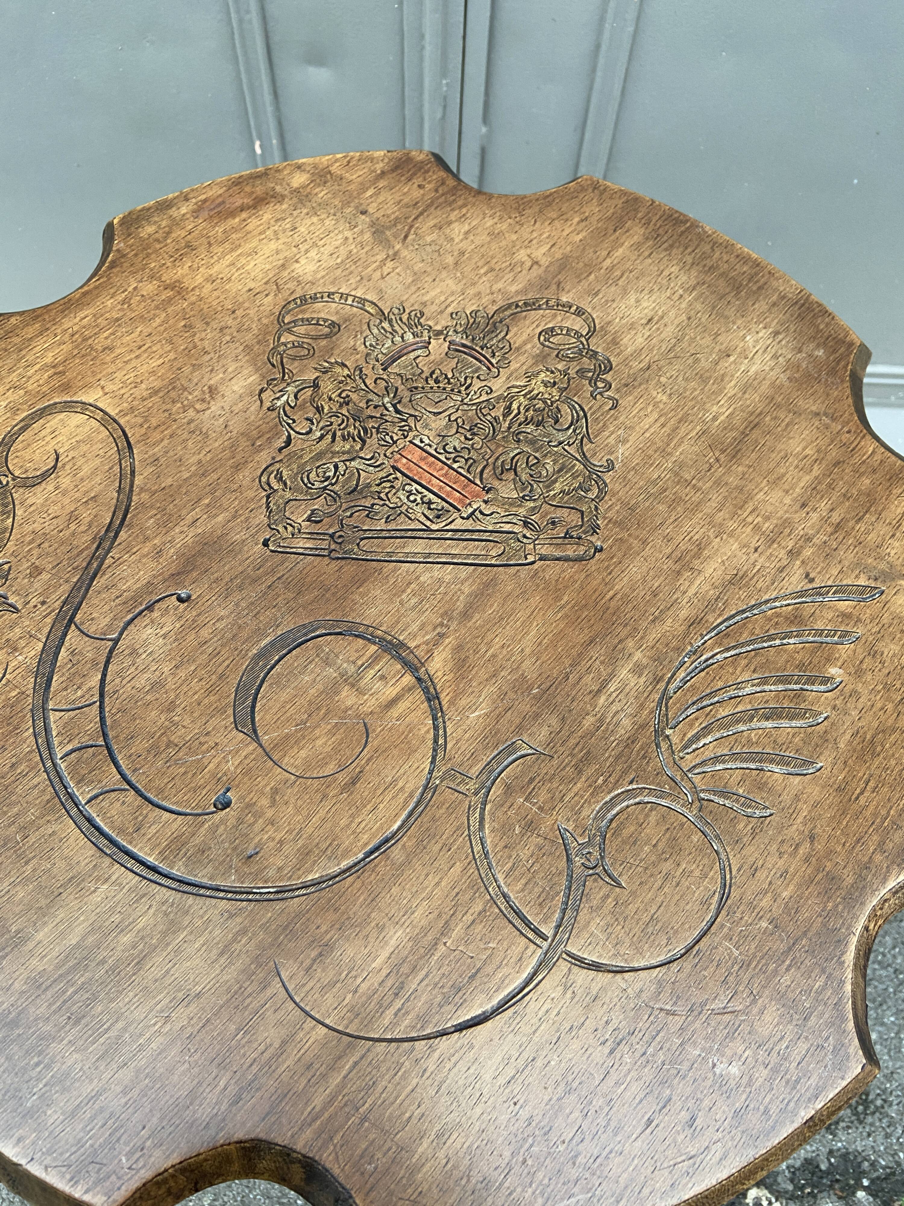 Console harness Art Nouveau Jugendstil walnut 1900
