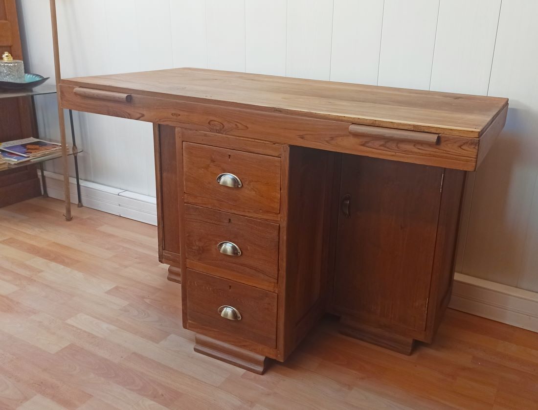 Accounting office teak massive 30s