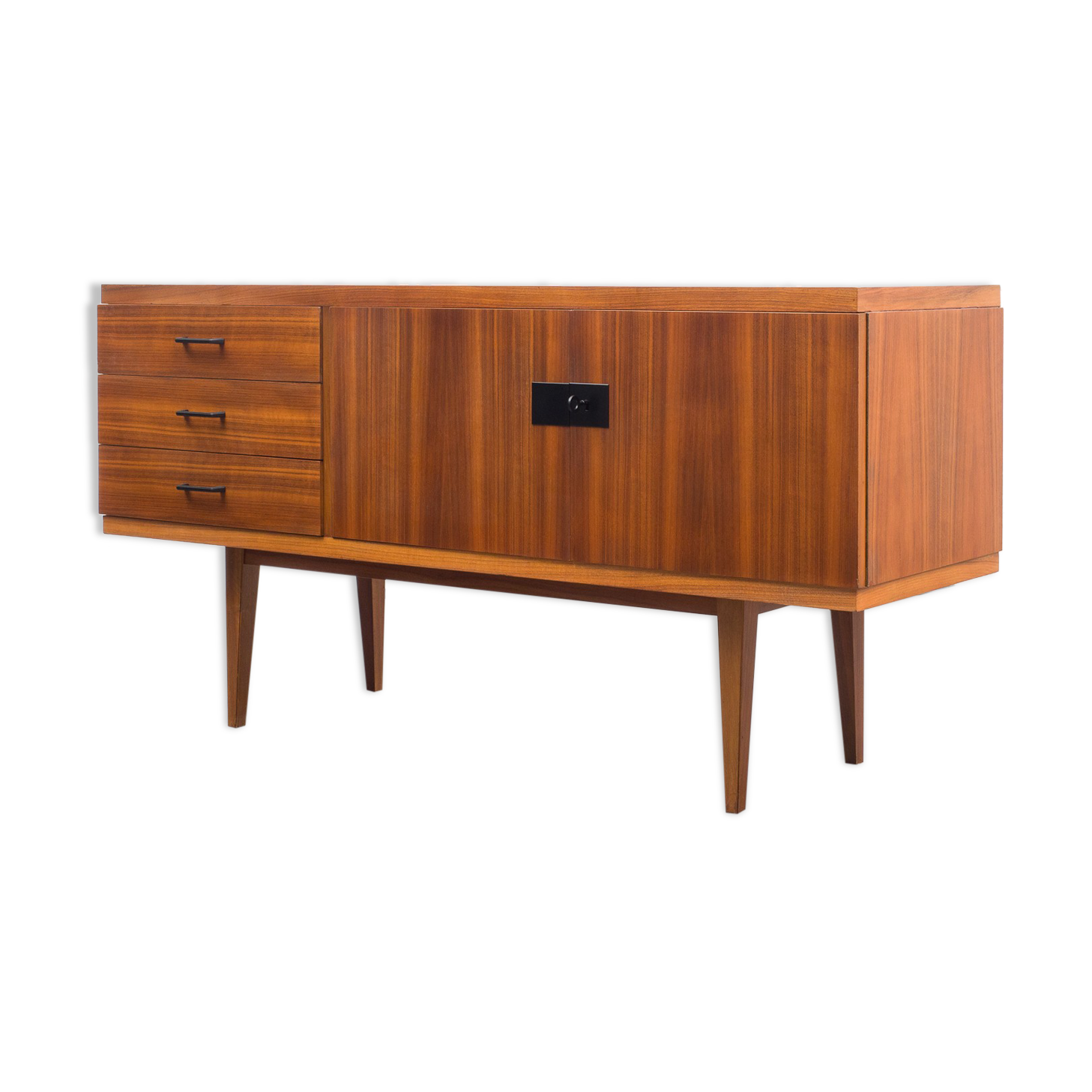 Vintage 60s enfilade. walnut, 141cm