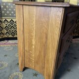 Rustic solid oak chest of drawers