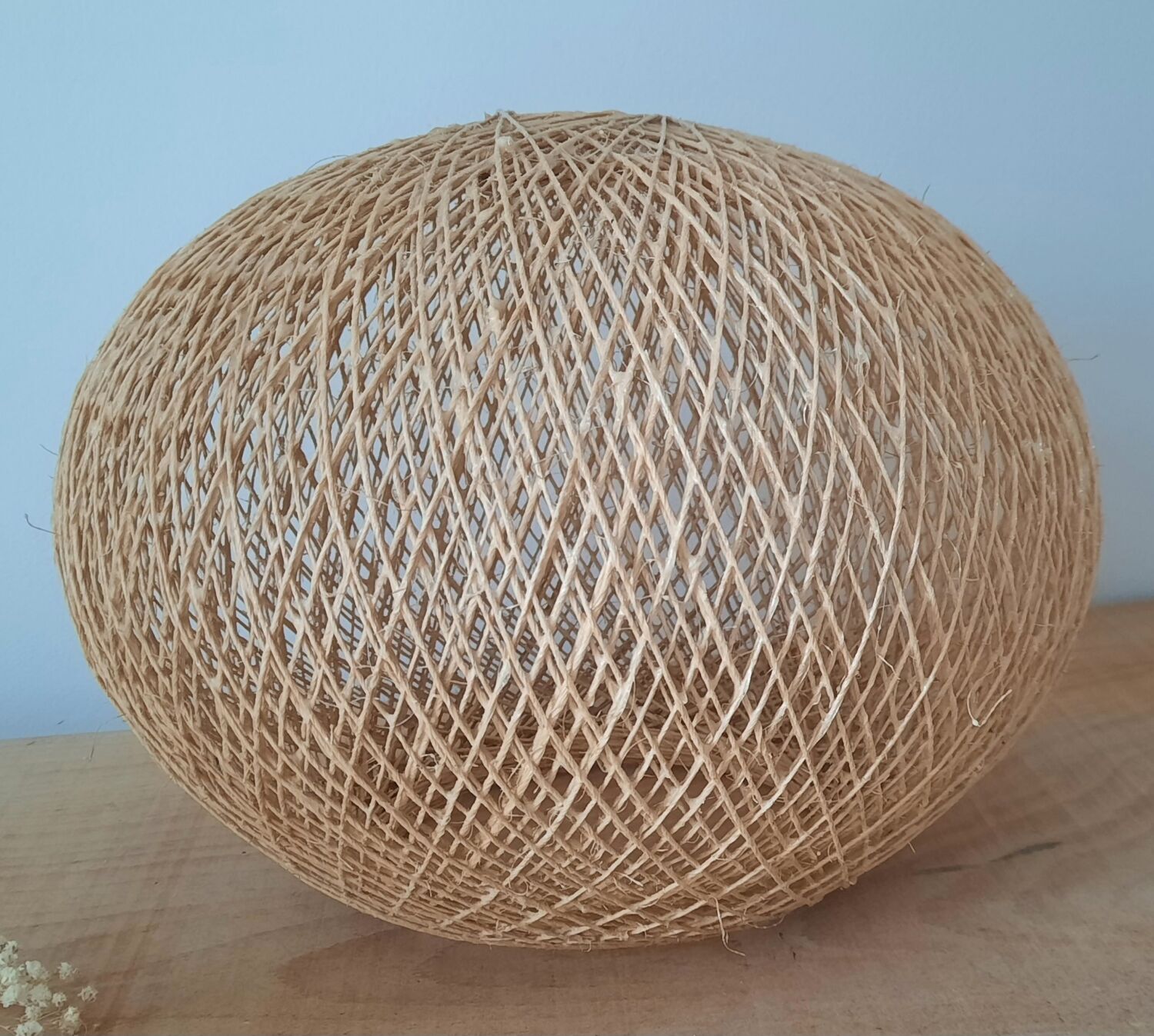 Abat jour suspension en corde vintage