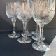 Cristal de Bohème - Verres à eau ou à vin (6) - Moderne milieu de siècle - Cristal taillé main