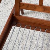 Midcentury Danish Paper Knife chair and ottoman in teak by Kai Kristiansen